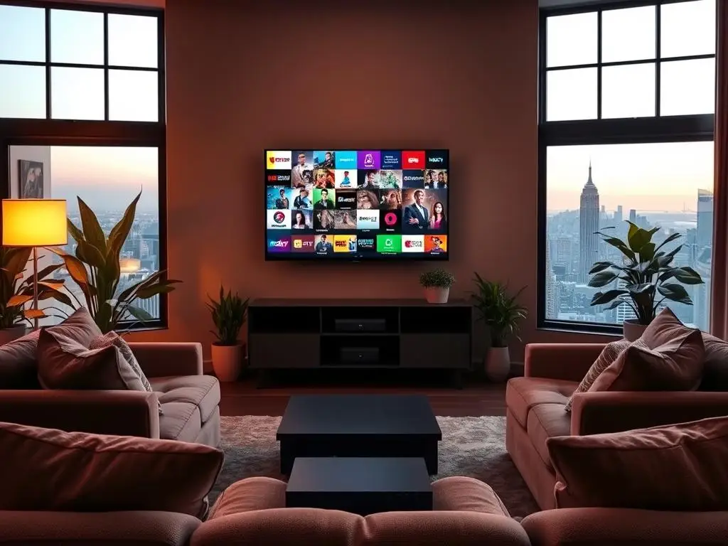 Service IPTV avec chaînes