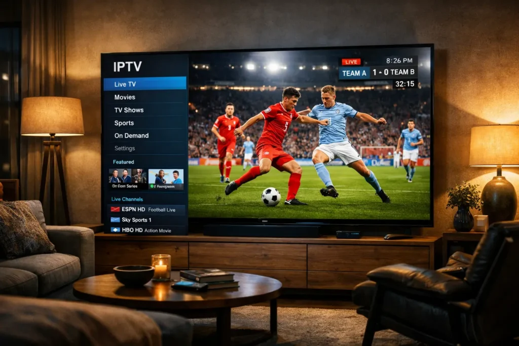 Streaming IPTV de Sports en Direct Sans Buffering et Haute Qualité